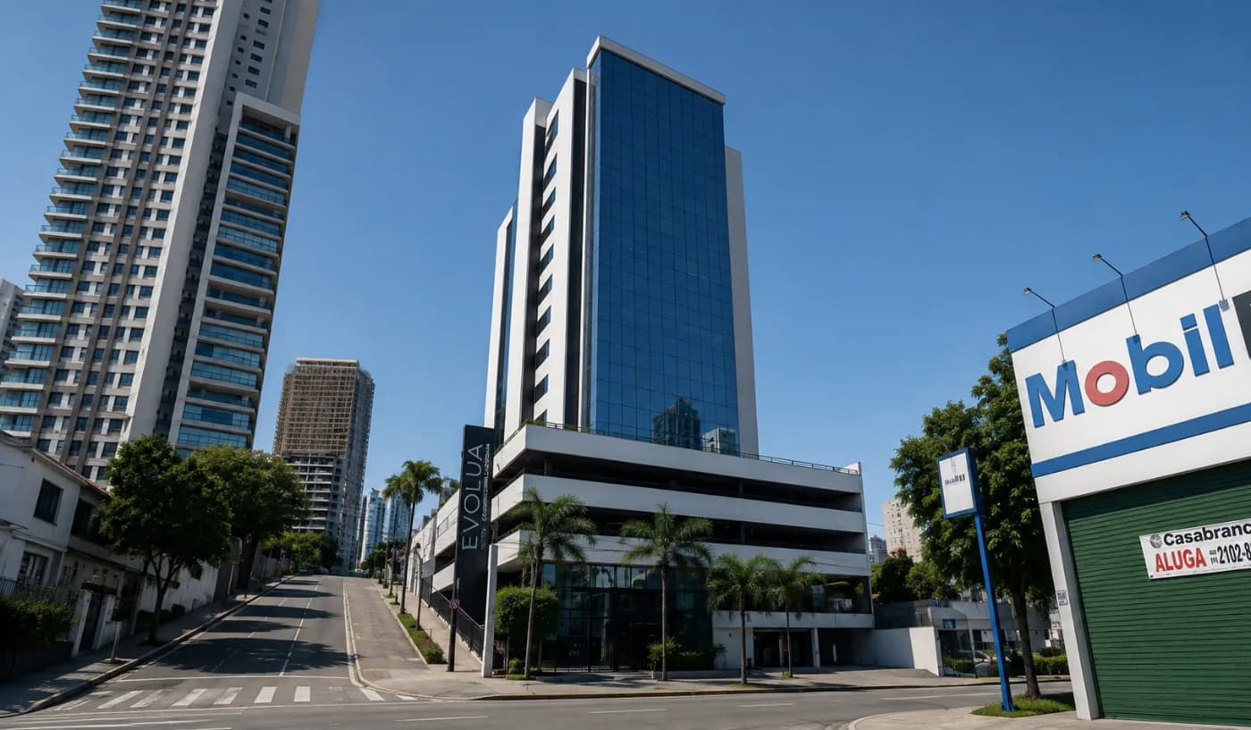 Edifício onde fica o escritório da Evolua Capital em Sorocaba